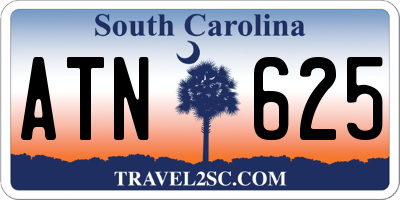 SC license plate ATN625