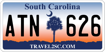 SC license plate ATN626