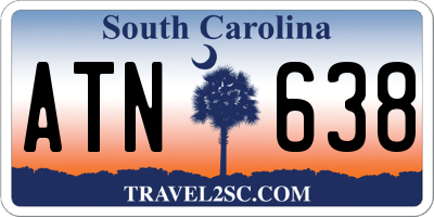 SC license plate ATN638