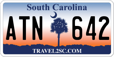 SC license plate ATN642