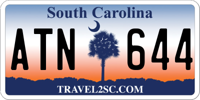 SC license plate ATN644