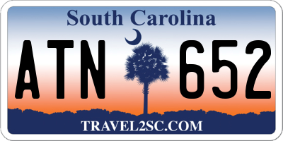 SC license plate ATN652