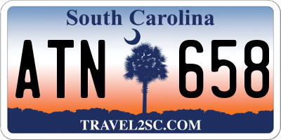 SC license plate ATN658