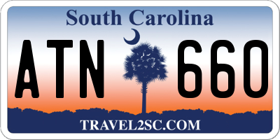 SC license plate ATN660
