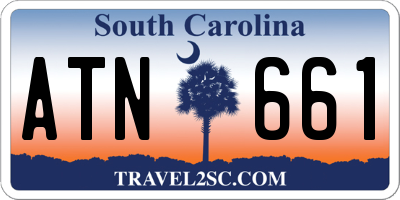 SC license plate ATN661