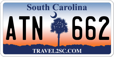 SC license plate ATN662