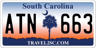 SC license plate ATN663