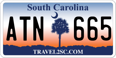 SC license plate ATN665