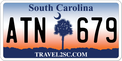 SC license plate ATN679