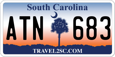 SC license plate ATN683
