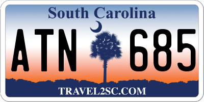 SC license plate ATN685