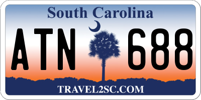 SC license plate ATN688