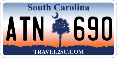 SC license plate ATN690