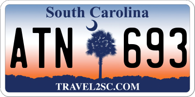 SC license plate ATN693
