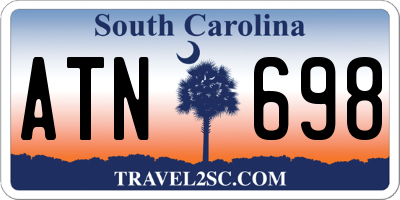 SC license plate ATN698