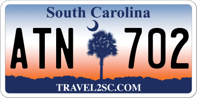 SC license plate ATN702