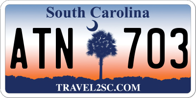 SC license plate ATN703