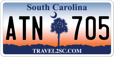 SC license plate ATN705