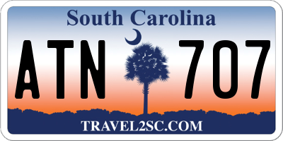 SC license plate ATN707