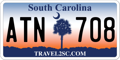 SC license plate ATN708