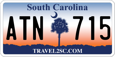 SC license plate ATN715