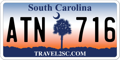 SC license plate ATN716