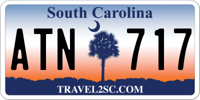 SC license plate ATN717