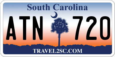 SC license plate ATN720
