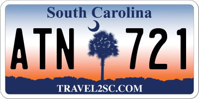 SC license plate ATN721