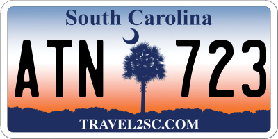 SC license plate ATN723
