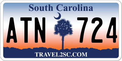 SC license plate ATN724