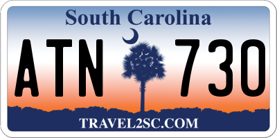 SC license plate ATN730