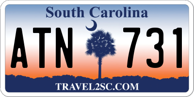 SC license plate ATN731