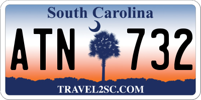 SC license plate ATN732