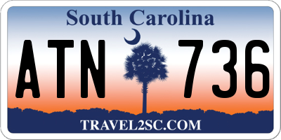 SC license plate ATN736