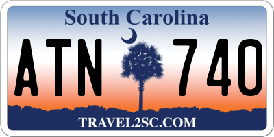 SC license plate ATN740