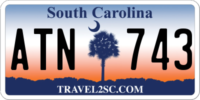 SC license plate ATN743