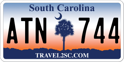 SC license plate ATN744