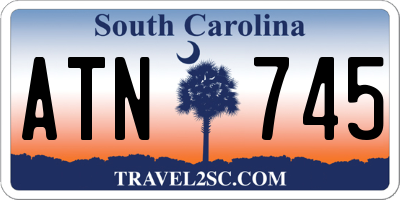 SC license plate ATN745