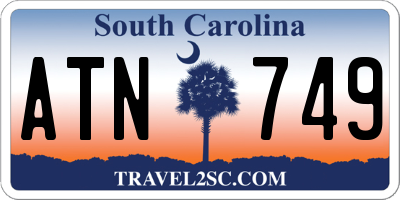 SC license plate ATN749