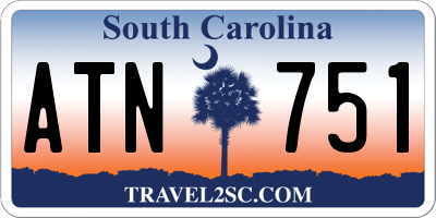 SC license plate ATN751