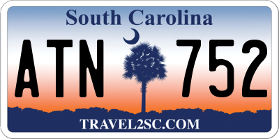 SC license plate ATN752
