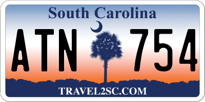 SC license plate ATN754