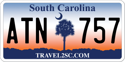 SC license plate ATN757