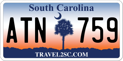 SC license plate ATN759