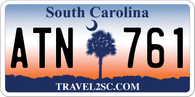SC license plate ATN761