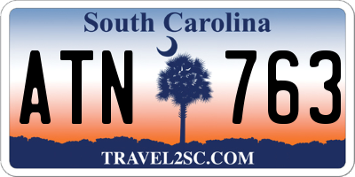 SC license plate ATN763