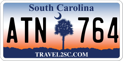 SC license plate ATN764