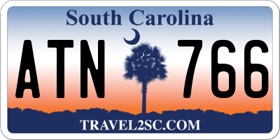 SC license plate ATN766