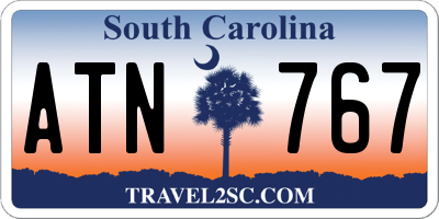SC license plate ATN767